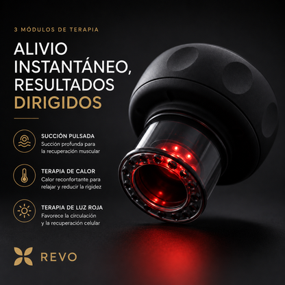 REVO Recovery® Alivia la tensión muscular en minutos, desde casa.